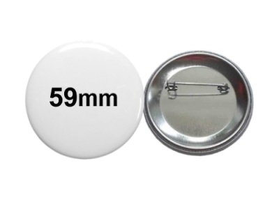 59mm Button-Rohlinge mit Sicherheitsnadel | 100er Set